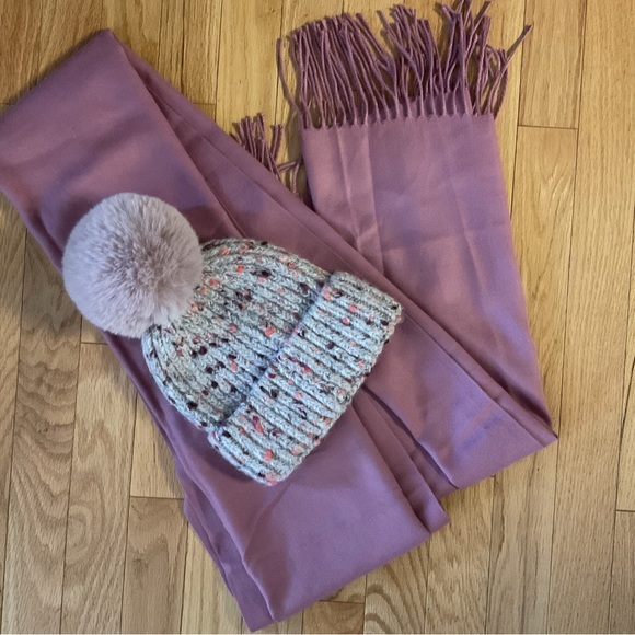 5 for $25 - Only Accesories Pink Scarf Cashmere Winter Accesories - Picture 9 of 14